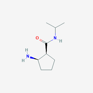 molecular formula C9H18N2O B8356197 (1S,2R)-2-aminocyclopentanecarboxylic acid isopropylamide CAS No. 919116-52-2