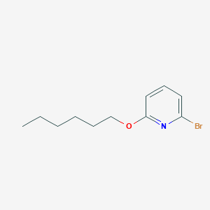 molecular formula C11H16BrNO B8356219 2-Bromo-6-hexyloxypyridine 