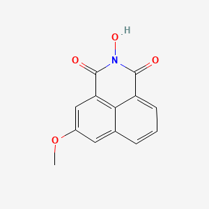molecular formula C13H9NO4 B8356329 2-Hydroxy-5-methoxy-benzo[de]isoquinoline-1,3-dione 