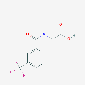 molecular formula C14H16F3NO3 B8356357 tert-Butyl (3-trifluoromethylbenzoyl)glycine 