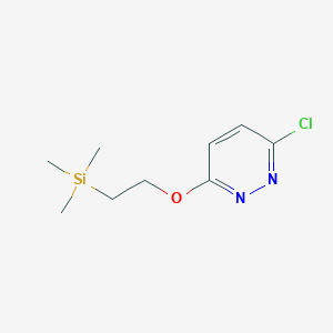molecular formula C9H15ClN2OSi B8356387 3-Chloro-6-(2-trimethylsilanyl-ethoxy)-pyridazine 