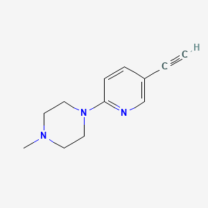molecular formula C12H15N3 B8356401 1-(5-Ethynylpyridin-2-yl)-4-methylpiperazine 