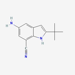 5-amino-2-tert-butyl-1H-indol-7-carbonitrile