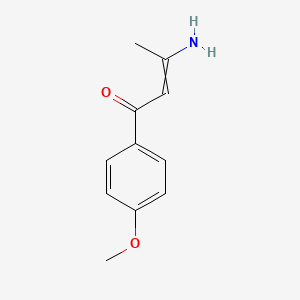 B8356478 3-(4-Methoxyphenyl)-1-methyl-3-oxo-1-propenamine CAS No. 102252-89-1