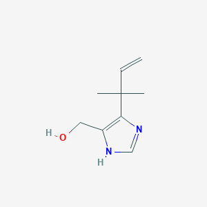 molecular formula C9H14N2O B8356511 [5-(1,1-dimethyl-allyl)-3H-imidazol-4-yl]-methanol 