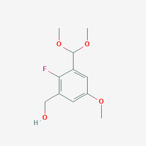 (3-Dimethoxymethyl-2-fluoro-5-methoxyphenyl)methanol