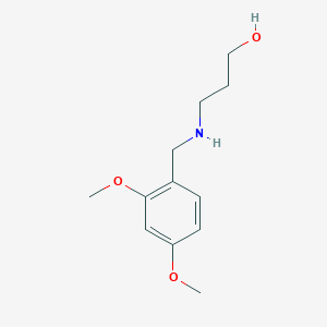 molecular formula C12H19NO3 B8356538 3-[(2,4-Dimethoxybenzyl)amino]propan-1-ol 