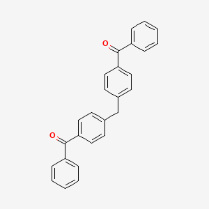 molecular formula C27H20O2 B8356545 1,1-Bis(4-benzoylphenyl)methane 