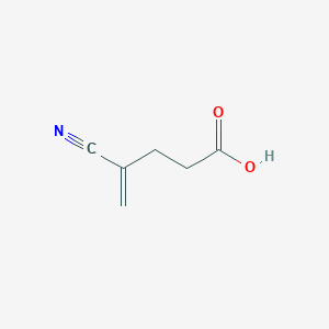 molecular formula C6H7NO2 B8356558 4-Cyano-4-pentenoic acid 