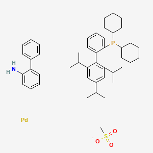 molecular formula C46H63NO3PPdS- B8356638 XPhos Pd G3 