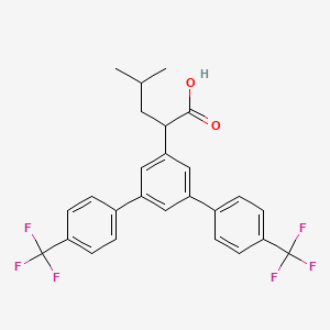 2-(4,4''-Bis-trifluoromethyl-[1,1';3',1'']terphenyl-5'-yl)-4-methyl-pentanoic acid