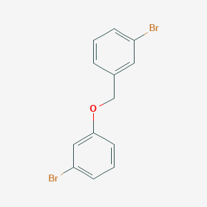 molecular formula C13H10Br2O B8356675 3-[(m-Bromophenyl)methoxy]bromobenzene 