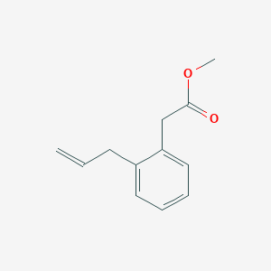 molecular formula C12H14O2 B8356696 Methyl 2-allylphenylacetate 