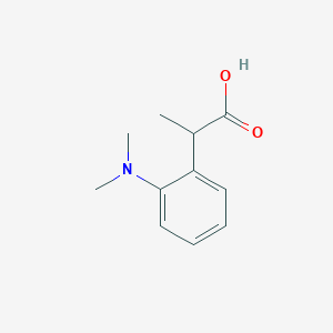 molecular formula C11H15NO2 B8356710 (RS)-2-(2-dimethylaminophenyl)propionic acid 