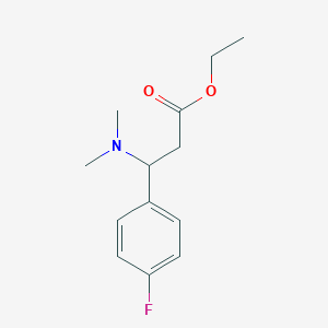 Ethyl 3-dimethylamino-3-(4-fluorophenyl)propionate