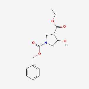 1-Benzyl 3-ethyl 4-hydroxypyrrolidine-1,3-dicarboxylate