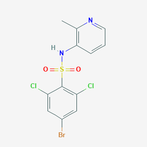 molecular formula C12H9BrCl2N2O2S B8356808 4-Bromo-2,6-dichloro-N-(2-methyl-pyridin-3-yl)-benzenesulfonamide 