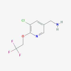 (5-Chloro-6-(2,2,2-trifluoroethoxy)pyridin-3-yl)methanamine