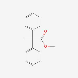 molecular formula C16H16O2 B8356863 Methyl 2,2-diphenylpropionate 