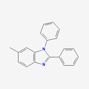 molecular formula C20H16N2 B8356869 1,2-diphenyl-6-methyl-1H-benzimidazole 