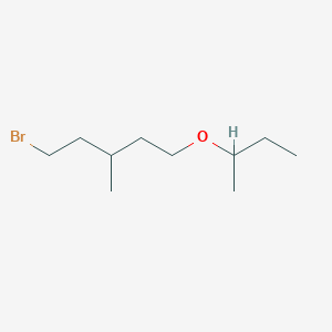 molecular formula C10H21BrO B8356874 1-Bromo-5-sec-butoxy-3-methyl-pentane 