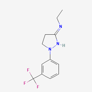 N-Ethyl-1-[3-(trifluoromethyl)phenyl]-4,5-dihydro-1H-pyrazol-3-amine