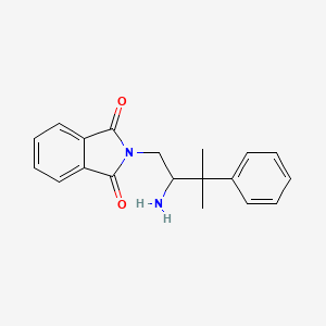 molecular formula C19H20N2O2 B8356935 2-(2-amino-3-methyl-3-phenylbutyl)-1H-isoindole-1,3(2H)-dione 