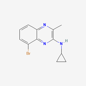 8-bromo-N-cyclopropyl-3-methylquinoxalin-2-amine