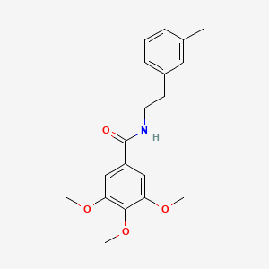 molecular formula C19H23NO4 B8357036 N-(3,4,5-Trimethoxybenzoyl)-2-(3-methylphenyl) ethylamine 