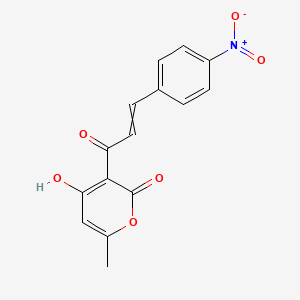 4-Hydroxy-6-methyl-3-(4-nitrophenyl)acryloyl-2-pyrone