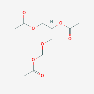 molecular formula C10H16O7 B8357066 1,2-Propanediol, 3-[(acetyloxy)methoxy]-, 1,2-diacetate CAS No. 86357-10-0