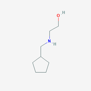 molecular formula C8H17NO B8357071 N-cyclopentylmethyl-N-(2-hydroxyethyl)amine 