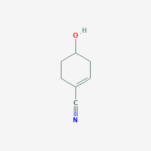 molecular formula C7H9NO B8357076 4-Hydroxycyclohex-1-ene-1-carbonitrile 