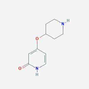 molecular formula C10H14N2O2 B8357084 4-(Piperidin-4-yloxy)pyridin-2(1H)-one 