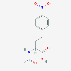 molecular formula C12H14N2O5 B8357184 2-Acetamido-4-(4-nitrophenyl)butyric acid 