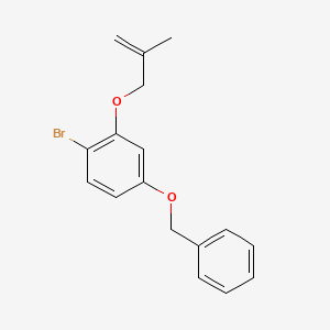 molecular formula C17H17BrO2 B8357191 4-(Benzyloxy)-1-bromo-2-(2-methylallyloxy)benzene 
