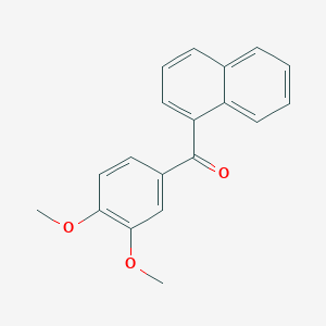 molecular formula C19H16O3 B8357212 1-(3,4-Dimethoxybenzoyl)naphthalene 