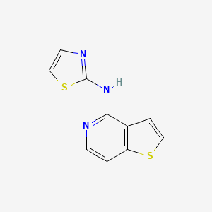 molecular formula C10H7N3S2 B8357229 N-(thiazol-2-yl)thieno[3,2-c]pyridin-4-amine 