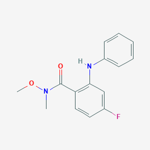4-fluoro-N-methoxy-N-methyl-2-phenylamino-benzamide