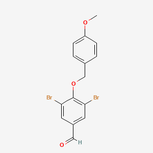 3,5-Dibromo-4-(4-methoxybenzyloxy)benzaldehyde