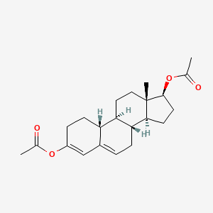 molecular formula C22H30O4 B8357336 3,17beta-Diacetoxyestr-3,5-diene 