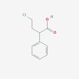 molecular formula C10H11ClO2 B8357338 4-Chloro-2-phenylbutyric acid 
