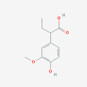 molecular formula C11H14O4 B8357353 Ethyl 4-hydroxy-3-methoxyphenylacetic acid 