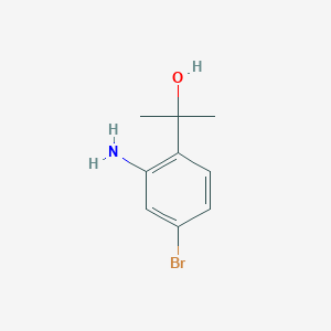 molecular formula C9H12BrNO B8357363 2-(2-Amino-4-bromophenyl)propan-2-ol 