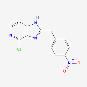 4-chloro-2-(4-nitrophenylmethyl)-3H-imidazo[4,5-c]pyridine