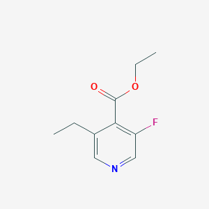molecular formula C10H12FNO2 B8357475 Ethyl 3-ethyl-5-fluoropyridine-4-carboxylate 