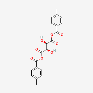molecular formula C20H18O8 B8357512 bis(4-methylbenzoyl) (2R,3R)-2,3-dihydroxybutanedioate 