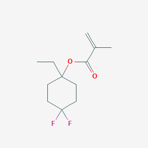molecular formula C12H18F2O2 B8357545 1-Ethyl-4,4-difluorocyclohexyl methacrylate 