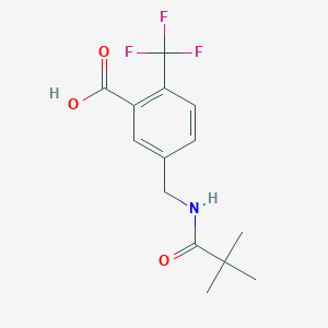 5-(Tert-butylcarbonylamino)methyl-2-trifluoromethyl-benzoic acid