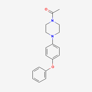 molecular formula C18H20N2O2 B8357667 1-[4-(4-Phenoxy-phenyl)-piperazin-1-yl]-ethanone 